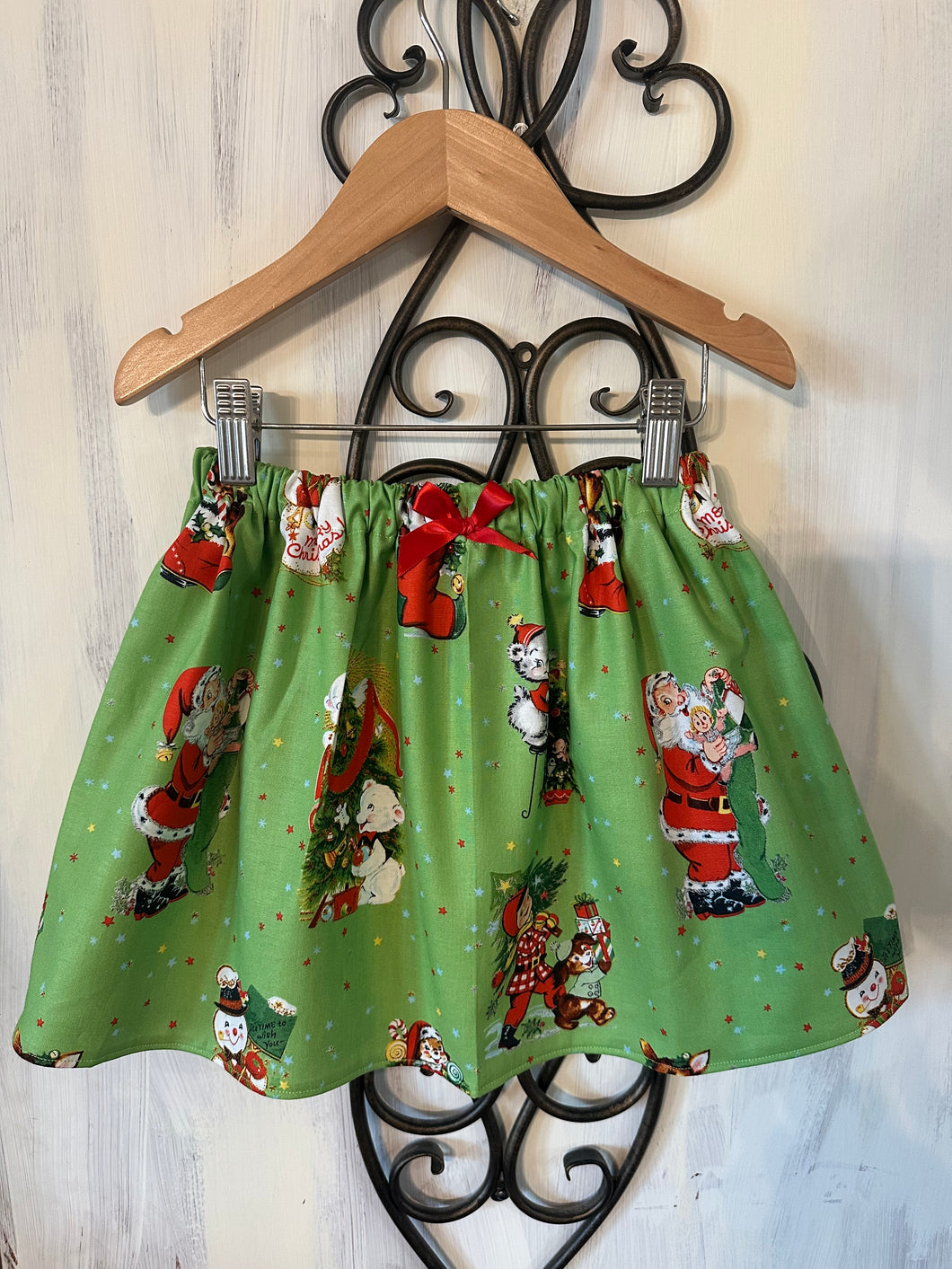 Lime Retro Holiday Skirt