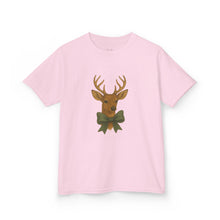 Load image into Gallery viewer, Festive Kids Reindeer Tee, Holiday Shirt, Christmas Gift, Winter Fashion, Cute Animal Tee, Kids Playwear, Seasonal Apparel
