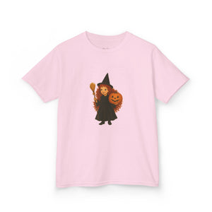 Kids Halloween Witch Tee Red Head