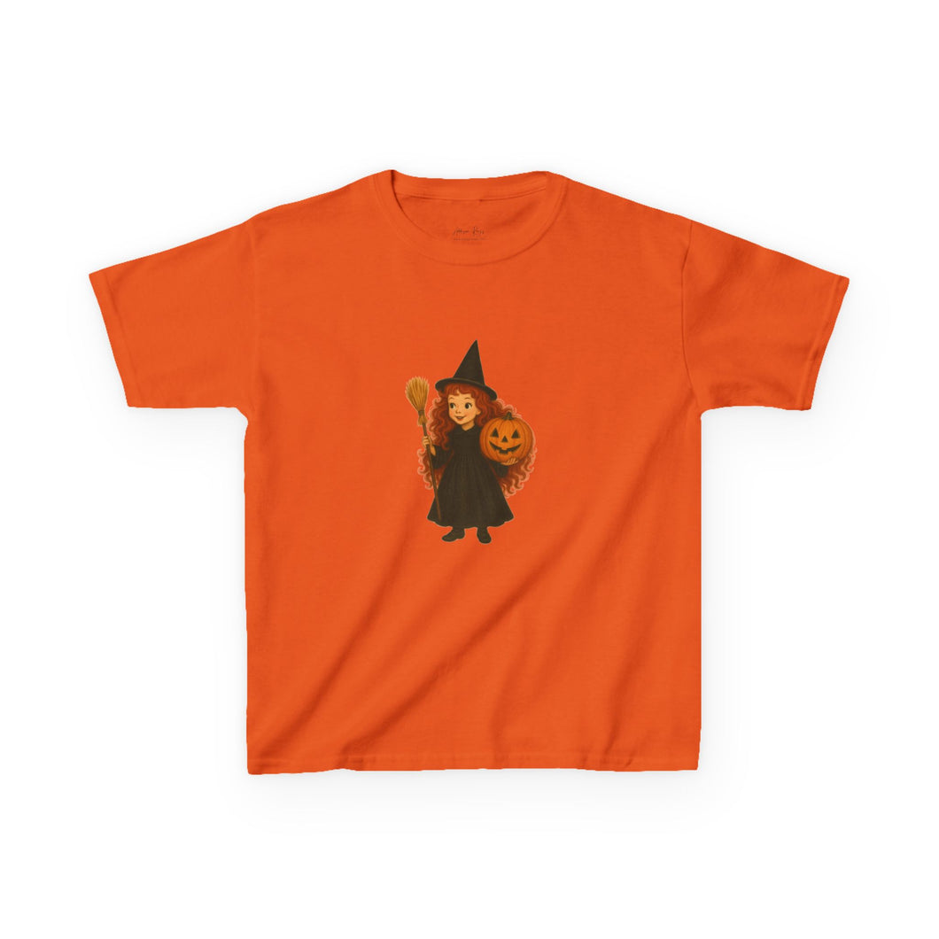 Kids Halloween Witch Tee Red Head