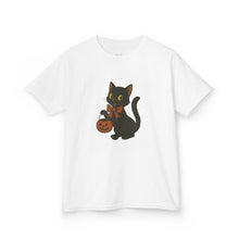 Load image into Gallery viewer, Youth Halloween Cat Tee