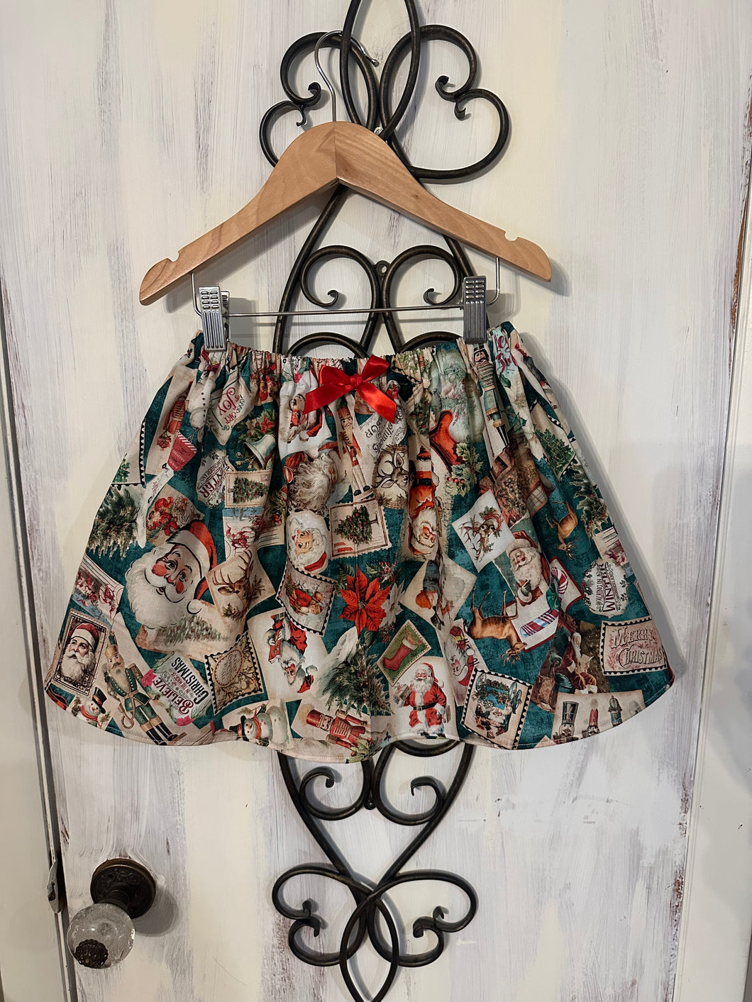 Santa Collage Holiday Skirt