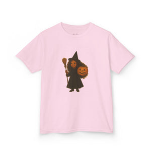 Halloween Kids Witch Tee African American