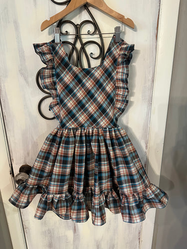 Fall Plaid Pinny 7/8Y