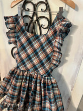 Load image into Gallery viewer, Fall Plaid Pinny 7/8Y