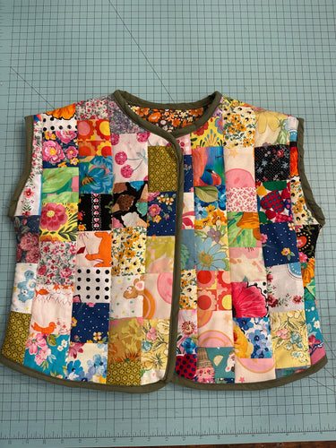 Quilted Reversible Vest 6/7Y OOAK