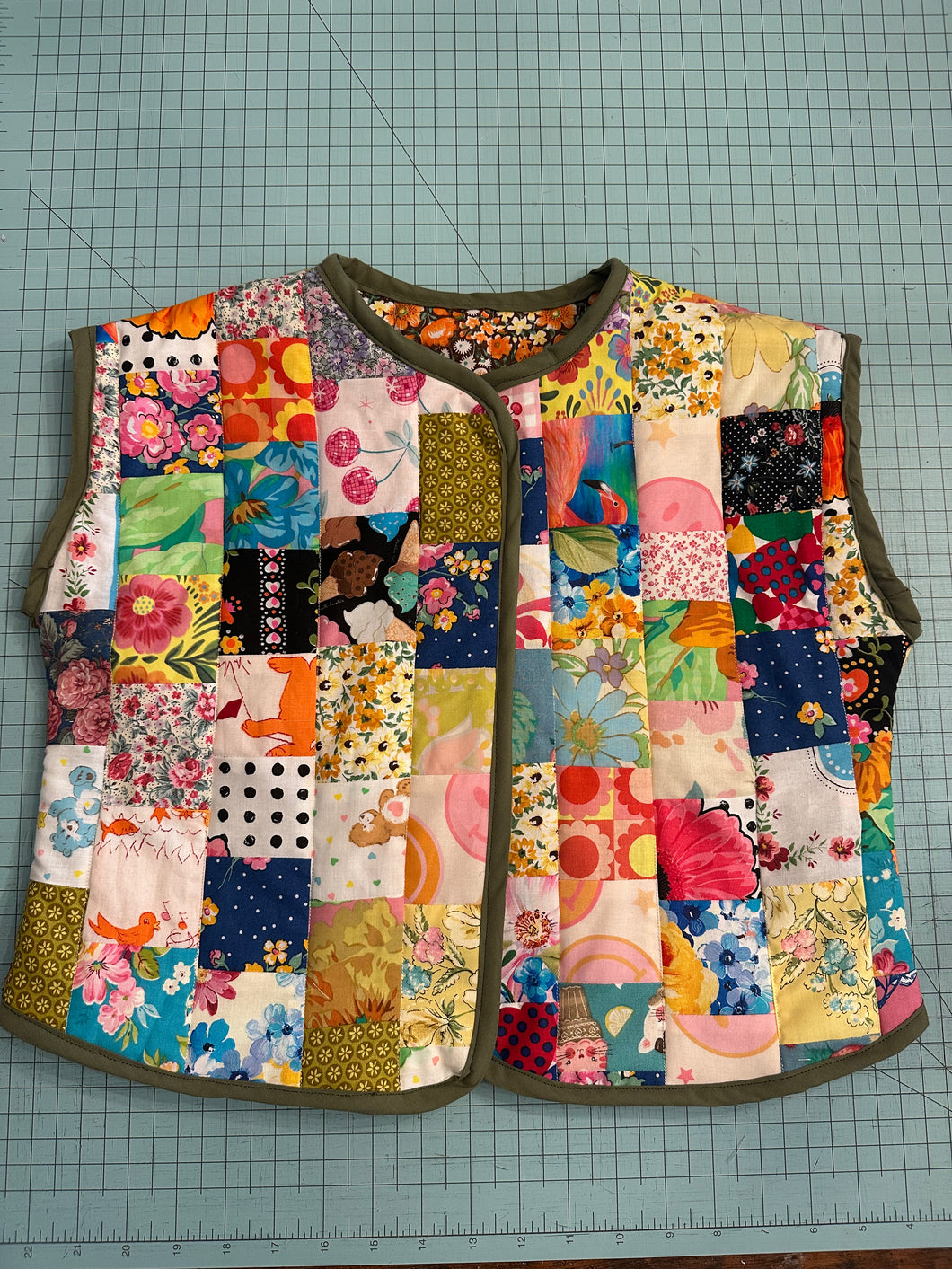 Quilted Reversible Vest 6/7Y OOAK