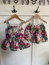 Load image into Gallery viewer, Flower Garden 7/8Y Top and Shorts
