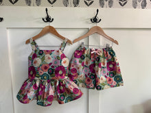 Load image into Gallery viewer, Flower Garden 7/8Y Top and Shorts