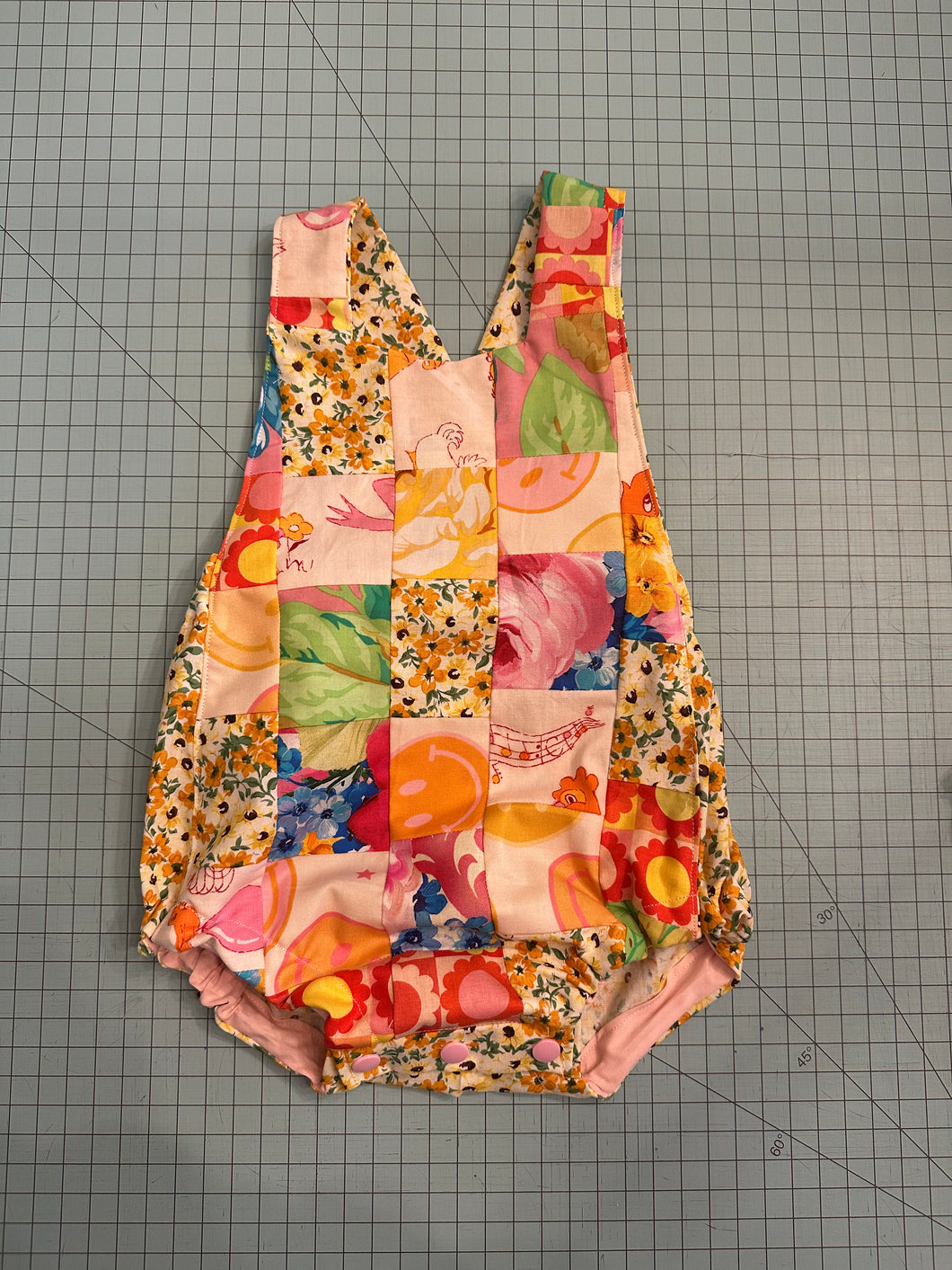 6-12M Patchwork Bubble